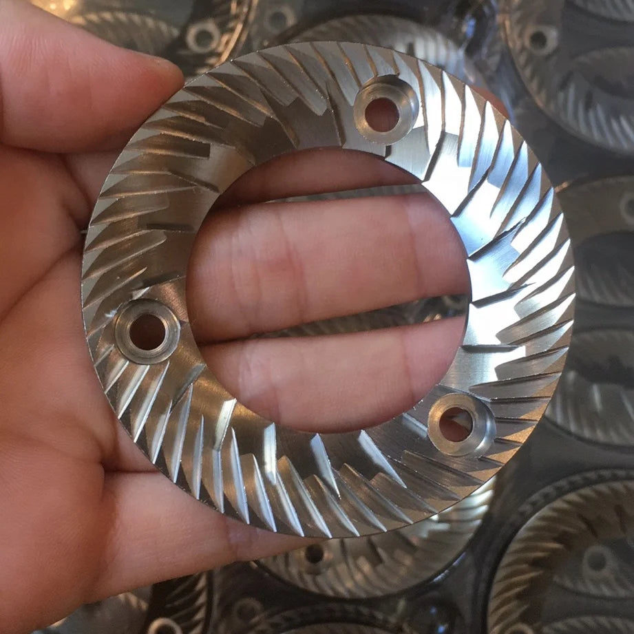 Stainless Steel Commercial Household Espresso Coffee Maker Grinder Machines Coffee Grinder Flat Wheel Burr Blade for Replacement