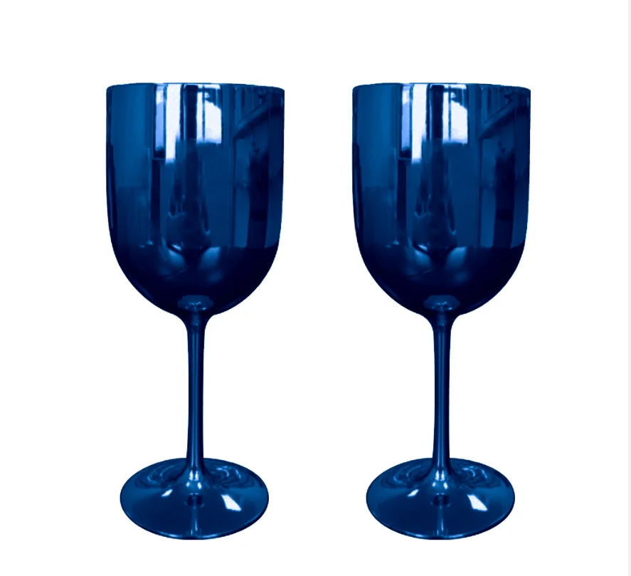 2pcs Wineglass Champagne Coupes Cocktail Glass Party Champagne Flutes Wine Cup Goblet Plastic Glasses for Champagne