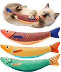 Hovicaed Manufacturer Wholesale Interactive Catnip Crinkle Sound Toys Saury Fish Squeak Pet Toys