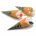 50Pcs 3D Miniature Summer Ice Cream Food Doll Accessories Dollhouse Kitchen Food for Diy Earring Keychain DIY