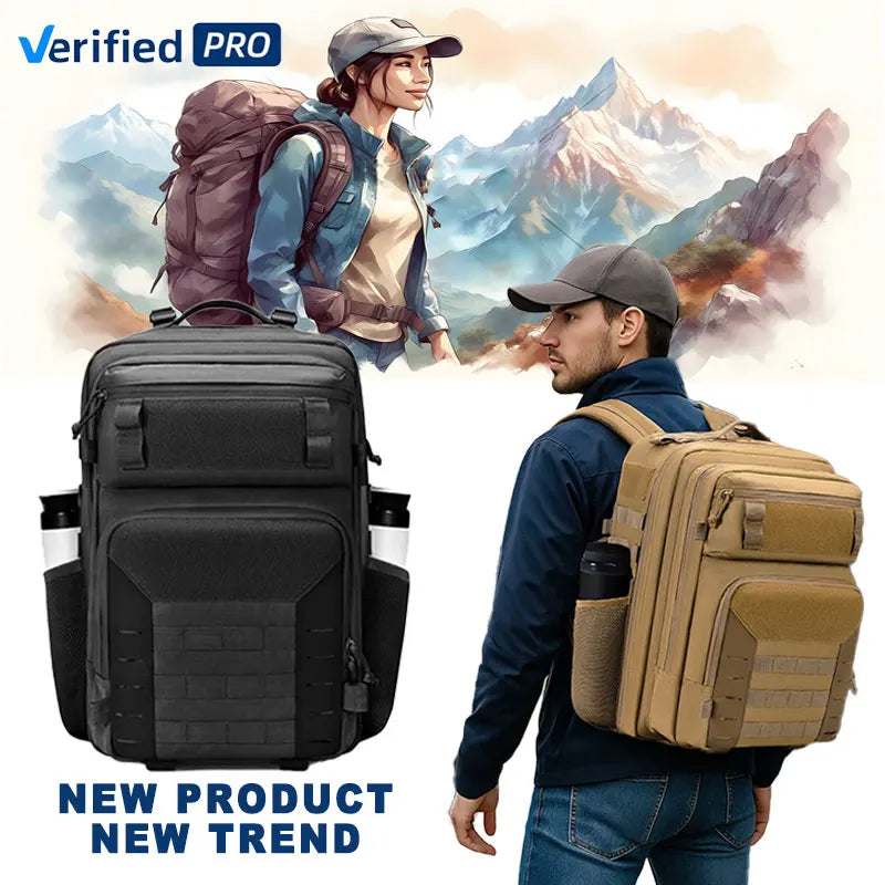 New Wholesale 45L Waterproof Camouflage Zipper Tactical Backpack Travel Computer Interlayer Gym Hiking Motorcycle Molle Unisex MegaBDM