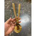 Golden Stainless Steel round Soup Spoon for Hotels and Restaurants Hammered Table Spoons with Mirror Polish Metal Material
