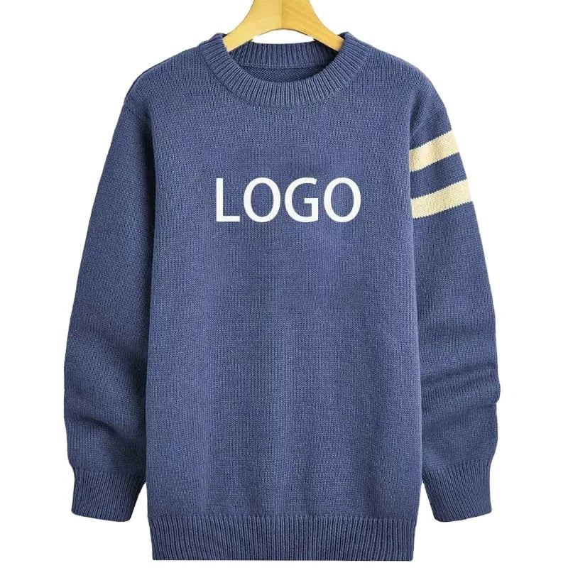 Manufacturer Custom OEM & ODM  Sweater Men's Winter Crew Neck Knitted Pullover