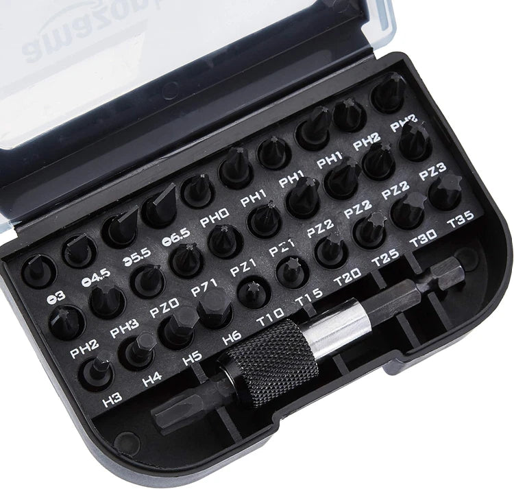 Nut Driver Impact Bit Set 32 Pieces Tool Sets Professional Box Screw Driver Bit Set