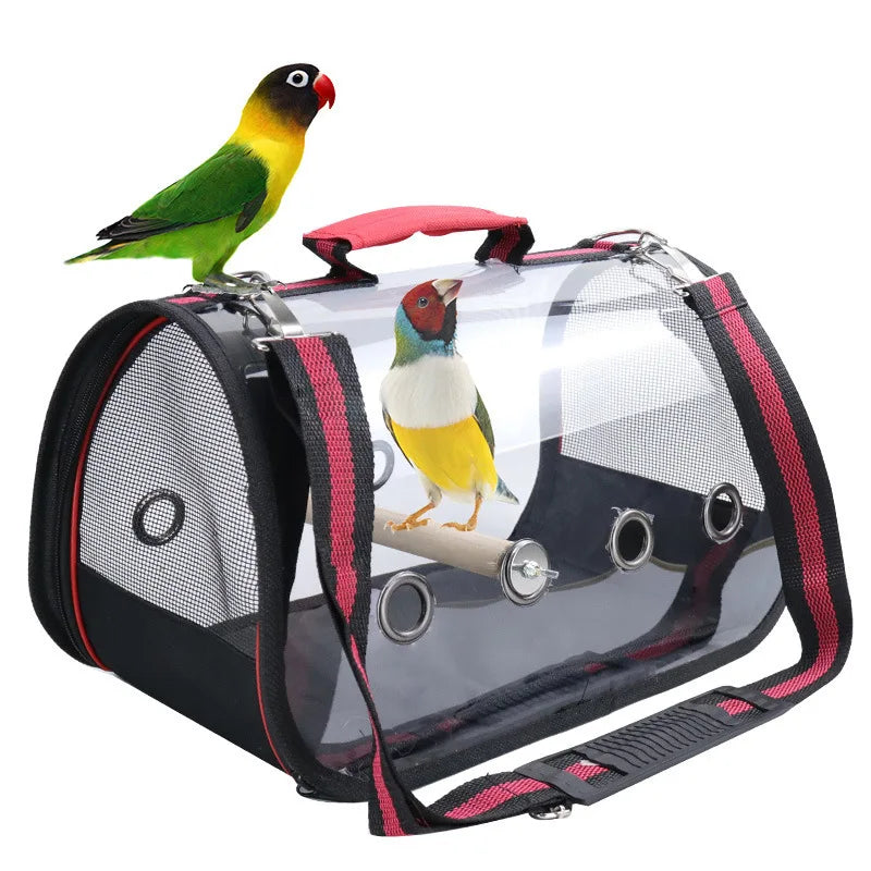 New Breathable Portable Sling Shoulder Bag Travel Tote Bags Bird Parrot Pet Carrier Bag