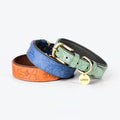 Customizable Tactical Dog Collar Comfortable Space Cotton Adjustable Plastic Relief Stamping Leather Rivet Personalized Logo