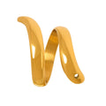 Fashion Wholesale Snake Ring Personalized 316L Stainless Steel 18K Gold Ring