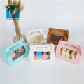 Mini Cake Boxes Display Window Insert Eco-Friendly Recycled Materials for Bakery Cupcakes Matt