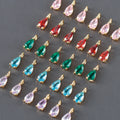 M1089  20pcs/lot Jewelry Accessoriespass REACHnickel Free18k Gold Platedcopperzirconsdiy Pendantsmaking Findings
