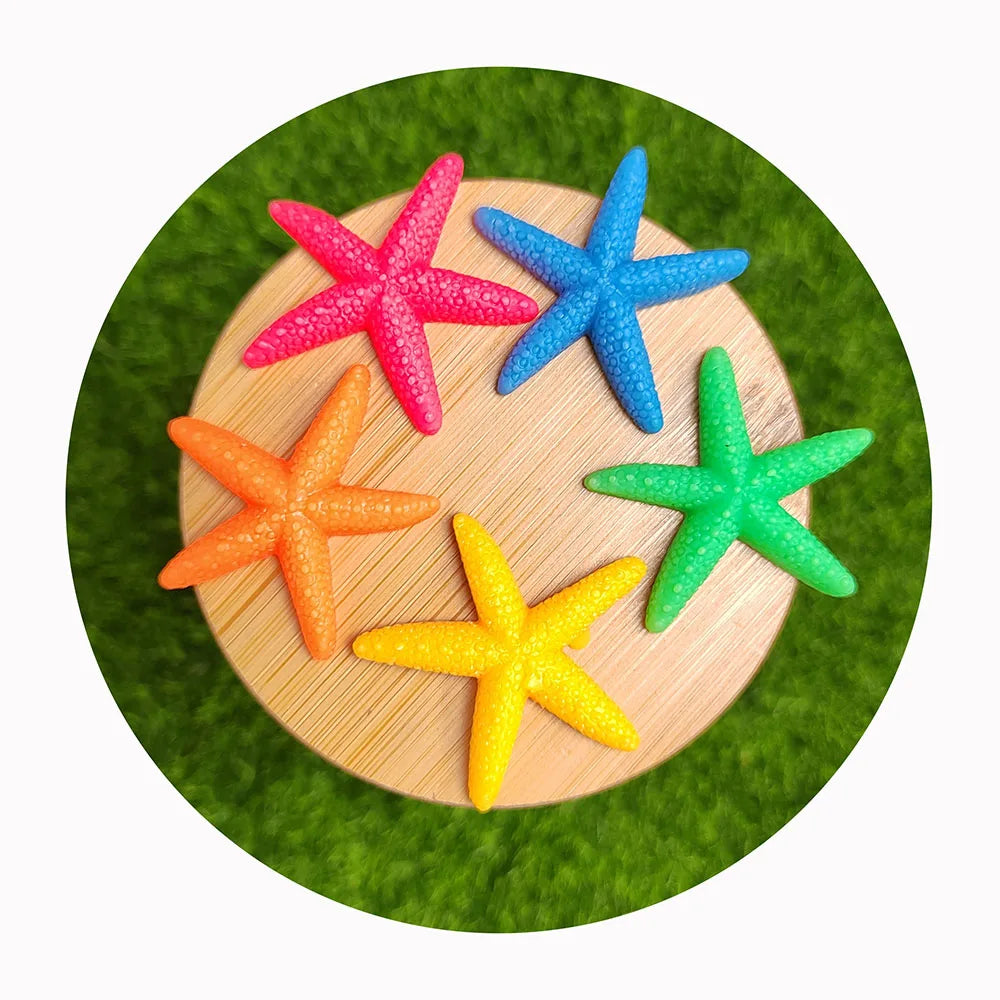 Cute Dark Color Resin Starfish Flat Back Cabochon Scrapbook Kawaii Mangosteen Cherry Durian DIY Embellishments Accessories