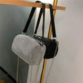 Women Shiny Purse Handbags Lady Girls Handbag Crossbody Bling Diamond Purses Slant Rhinestone Shoulder Bag