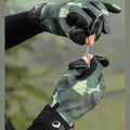 Winter Warm Touch Screen Gloves Camouflage  Anti Slip Hunting Fishing Gloves for Men