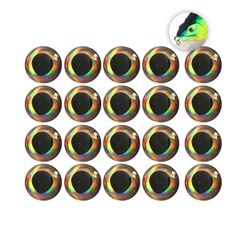 3D Simulation Lifelike Bionic Resin Eyes 6mm/7mm/8mm/9mm/10mm/11mm/12mm Unpainted Lures 3d Fish Eyes
