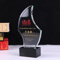 Personalized Crystal Glass Award Trophy MH-J0886