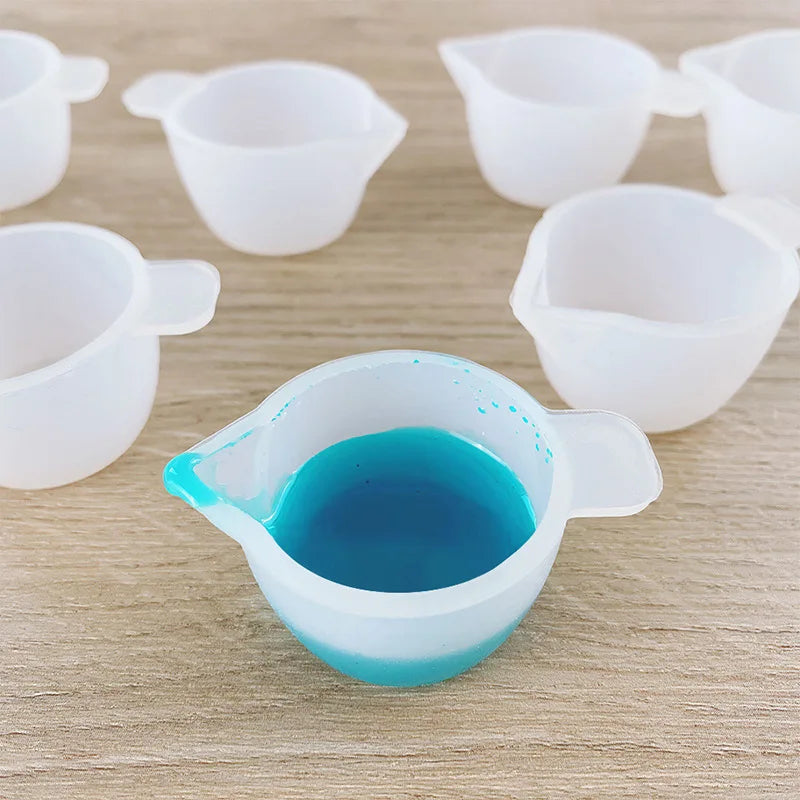 DIY Epoxy Tool Mini Silicone Mixing Cup Dispensing Cup Measuring Silicone Cup Resin Crafts Jewelry Making