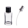 Stock 30Ml 50Ml 100Ml Transparent Spray Glass Bottle Cylindrical Glass Perfume Bottle Custom Box