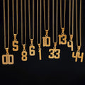 Street Wear Sports Jewelry Jersey Number 23 Necklace Stainless Steel Basketball Baseball Football Athletes Number Necklace
