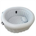 Inflatable White Birth Pool With Seat Cushion and Handles