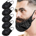Premium Quality Men Beard Bandanas Bedtime Bib Adjustable Beard Covers Comfy Facial Hair Apron Oil-proof for Men Gift Black