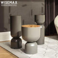 WISEMAX FURNITURE Factory Wholesale Living Room Furniture Customized Color Center Table Round White Marble Coffee Table for Home