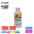 FCOLOR Digital Heat Transfer Printing 100ml Water Based Tinta DFT Ink Compatible for Epson L1800 DTF Printer