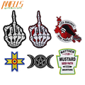 AWELLS Embroidered Star Patch Badge Twill Iron-On Sew Jacket Shirt Personalised Custom Flight Suit Banner Style Felt Name Patch