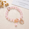 Handmade Crystal Beaded Bracelet for Women Lucky Stone Charm Bracelet Gift for Friends and Girl