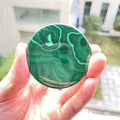 Wholesale  Malachite Slice Small Size Natural Malachite Stone Healing Crystal Wafer for Decoration
