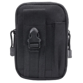Lupu BL064 Black Waterproof Phone Waist Bag for Outdoor Use Moto & Biker Style Unisex in Stock