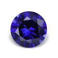 3.0-10mm Loose AAA Grade 34# Sapphire Blue Corundum Stone Round Cut Synthetic Blue Corundum