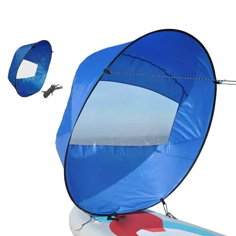 Manufacturer Inflatable SUP Kayak Wind Folding Stand up Paddle Board Transparent Window Sail Windpaddle Adventure Sail