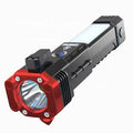 Portable Multifunctional Car Escape Hammer Window Breaker Lantern Rechargeable LED Torch Light Tactical Flashlight