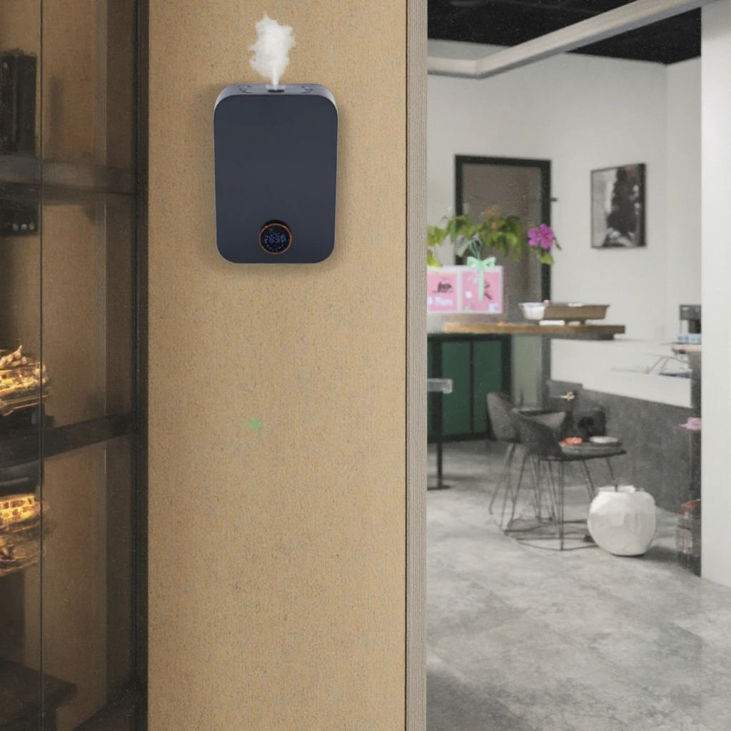 APP Controlled 150ml Plastic Aroma Diffuser Eco-Friendly Electric Wall-Mountable Knob for Home Outdoor Clubs French Renaissance