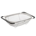 Strainer Basket and Expandable Rubber Grip Handles Kitchen Colander for Strain Drain Rinse Vegetables Fruits
