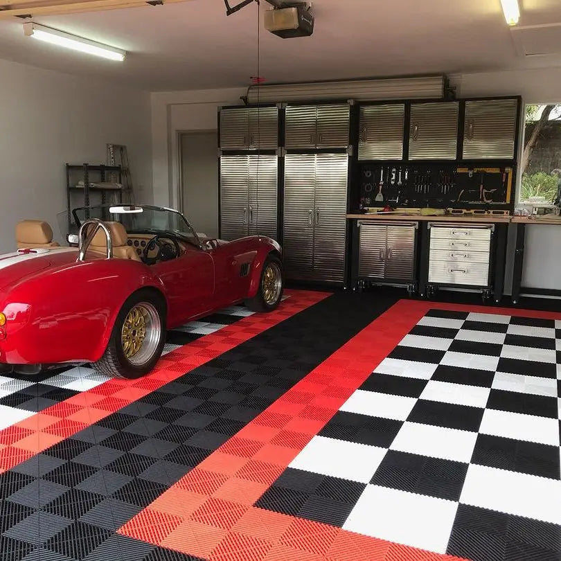 Hot Sale Rigid Modular Anti Slip Floor Tiles Interlocking Pvc Garage Floor Tiles for Car Wash