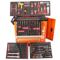 Match 7 Drawers Factory Direct Sale 421 Pcs Super Rolling Metal Tool Trolley Car Repair Garage Hand Tool Storage Cabinet