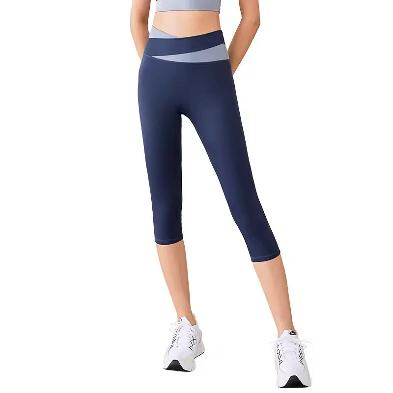 High Waist Women's Gym Fitness Gym Elastic Yoga Pants Butt Lifting Training Leggings Naked Feeling Adult Size High Yoga Leggings