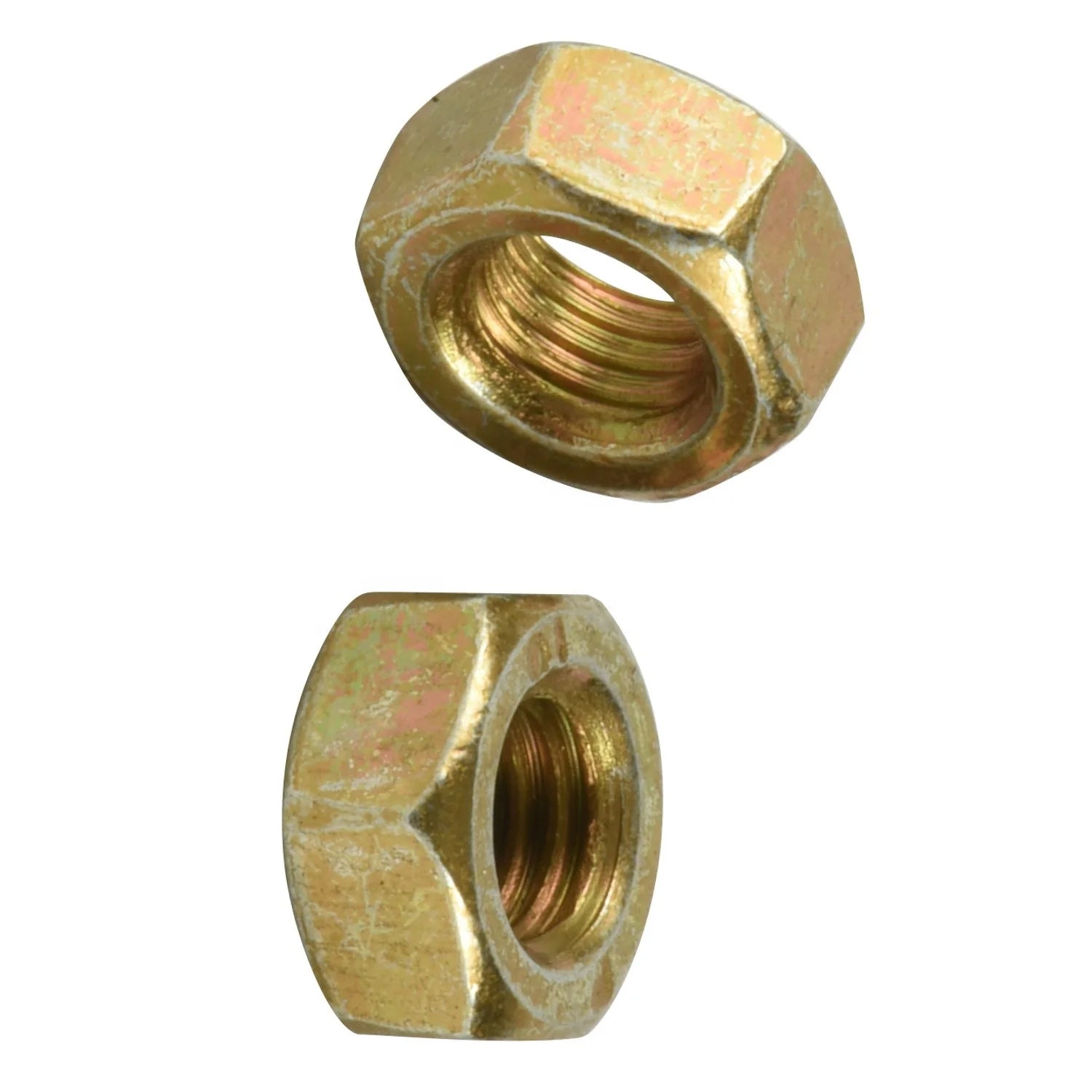 DIN934 Yellow Znic Plated Plain Hdg SS304 Hex Nut