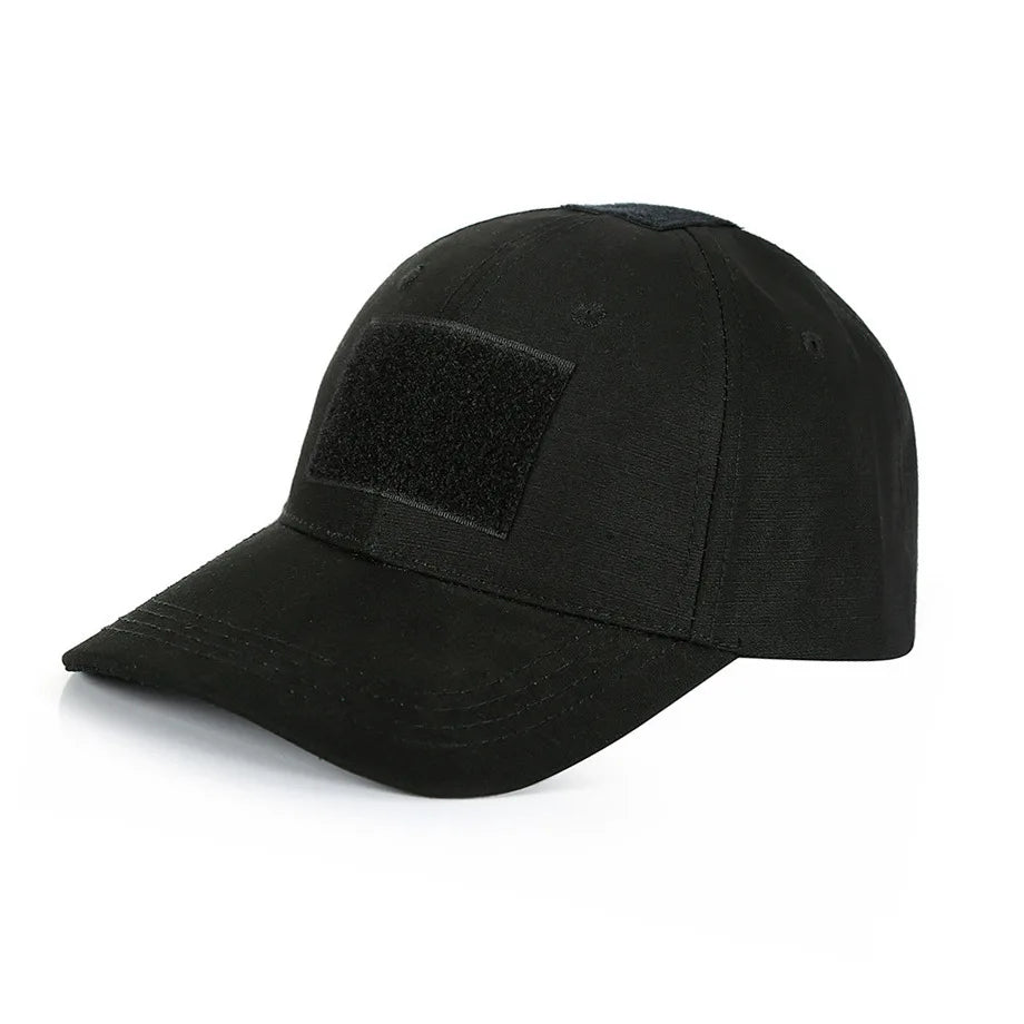Custom Logo Camouflage Print Baseball Cap for Outdoor Sports Fishing Beach Cycling Casual Wear Featuring Jungle Print Patch