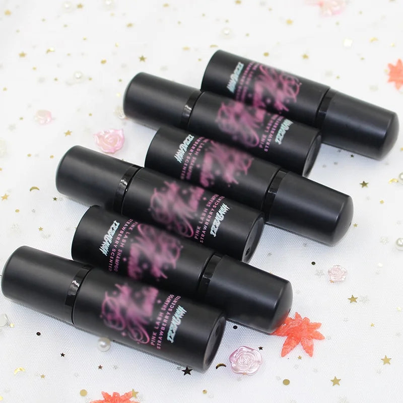 Wholesale Vegan 60ml Lash Shampoo Deep Cleaning Pink Lash Foam Cleanser Eyelash Extension Shampoo