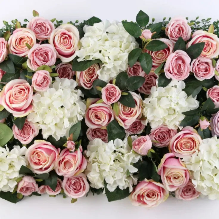 Aqua Blue Decoration Artificial Flowers Dropback Artificial Wall Flower Back Drop