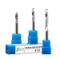 5A Series Customized ODM OEM 4mm Shank Tungsten Carbide HRC55 Sharp Cutting Edge Single Flute Spiral Router Bits Acrylic PVC