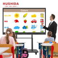 HUSHIDA 55 65 75 86 100 Inch Clever Touch Smart Board Interactive Board Whiteboard Price for Meeting