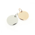 Wholesale Round Charm Stainless Steel Blank Metal Necklace Pendant Colgantes Acero Inoxidable Custom Name Pendant