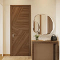 Italian Design Natural Veneer Fire Resistant Door Flush Wooden Door Finger Joint Door