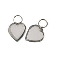 Customizable Heart-Shaped Acrylic Photo Keychain Iron Metal UV Printed Keyring for Photos and Memories Gift Jewelry Ring