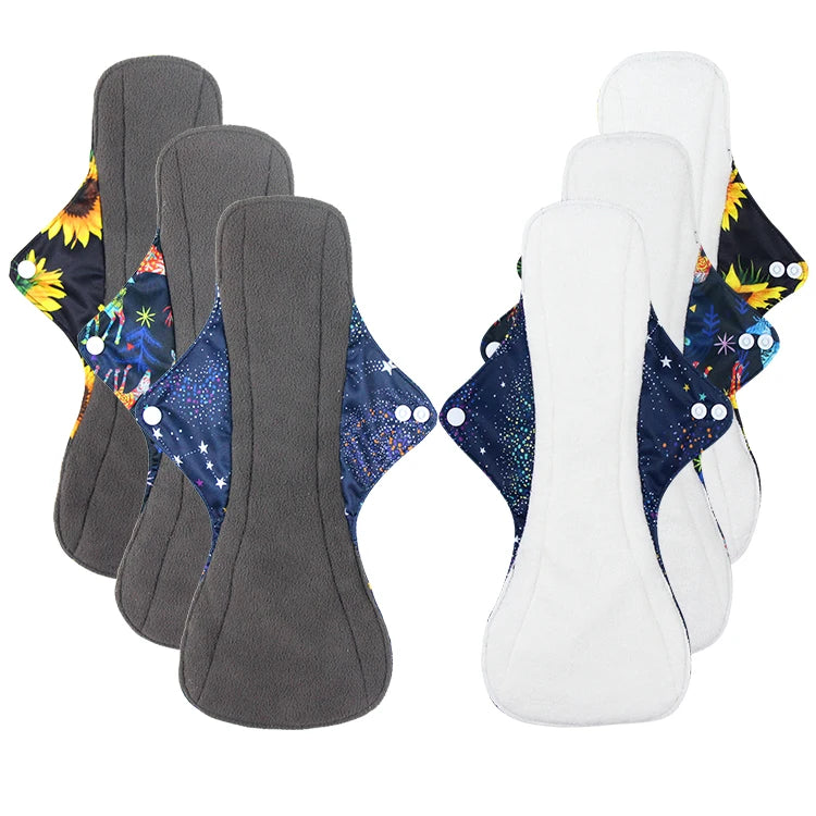 Natucare BSCI Menstrual Pads Reusable Bamboo Organic Bamboo and Charcoal Ladies Sanitary Napkins