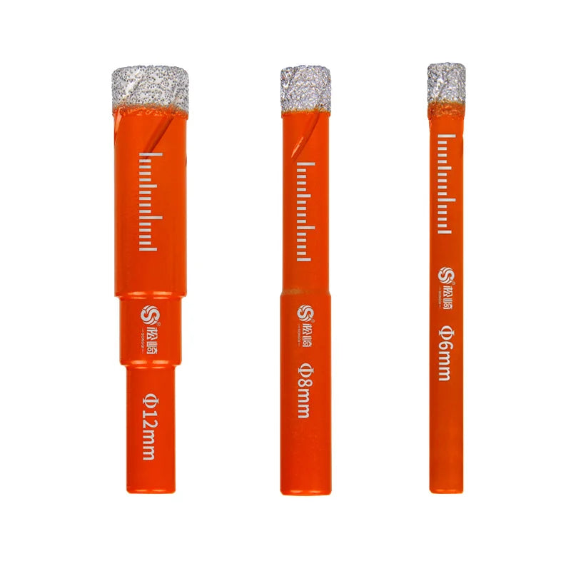 SONGQI Diamond Drill Bits Dry Drilling Brazed Diamond Core Hole Saw Round square Hole Drill Bit