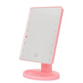 Desktop Ladies Rectangle Table Folding Cosmetic Custom logo Small Lighted Led Makeup Mirror with Light