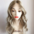 Sheitel Jewish Wig Virgin Hair Body Wave Style Hand Tied 16" 18" 20" Length Light Brown Lace Natural Wave Style Human Hair Wig